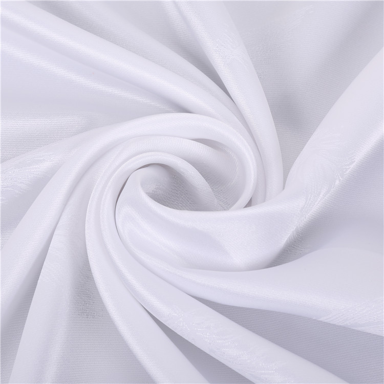 白色羽毛提花里料高档风衣裘皮大衣服装里布连衣裙面料批发