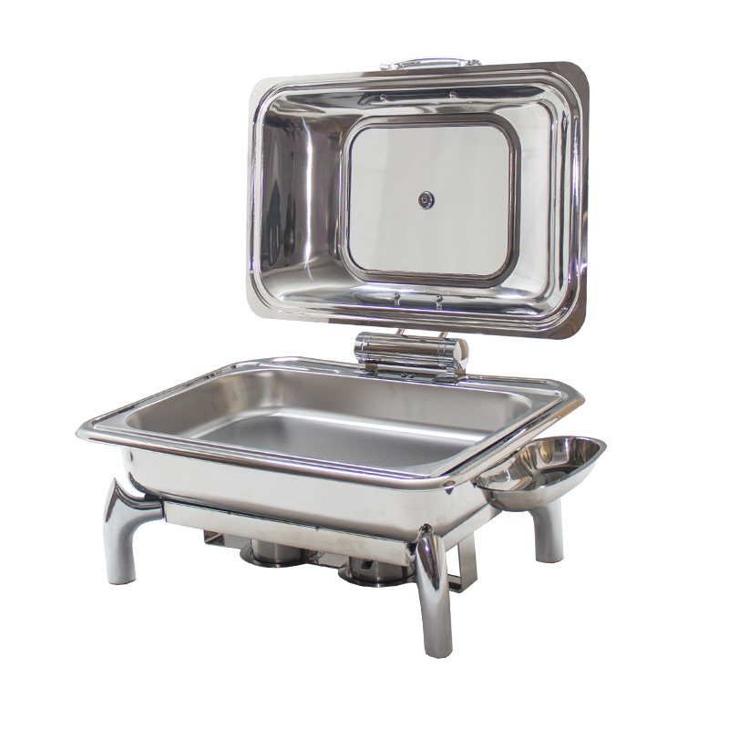 高档自助餐炉翻盖 液压玻璃盖布菲炉 电加热早餐保温炉酒店保温锅