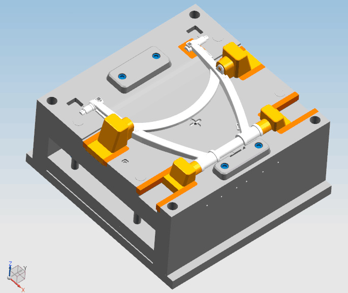 黄岩模具厂哪家能做气辅模具婴儿手推车模具黄岩注塑气辅模具加工
