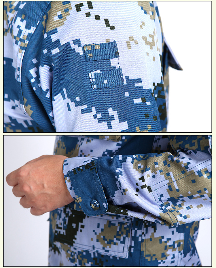厂家批发07海洋夏季数码迷彩作训服户外男军训工装训练服