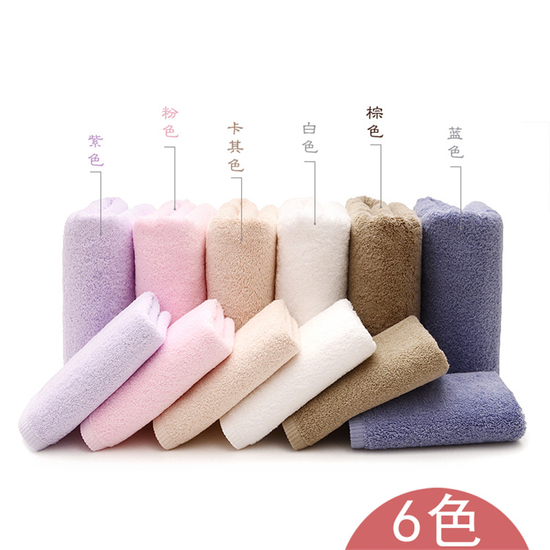 代理素色纯棉加厚长绒棉套巾毛巾浴巾套装全棉定制绣logo一件代发