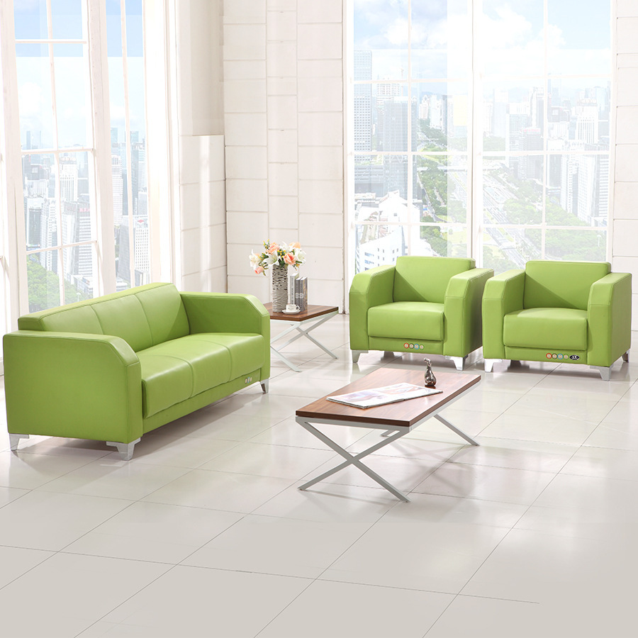 厂家直销 现代简约办公室沙发商务接待会客沙发时尚茶几组合n07-阿里