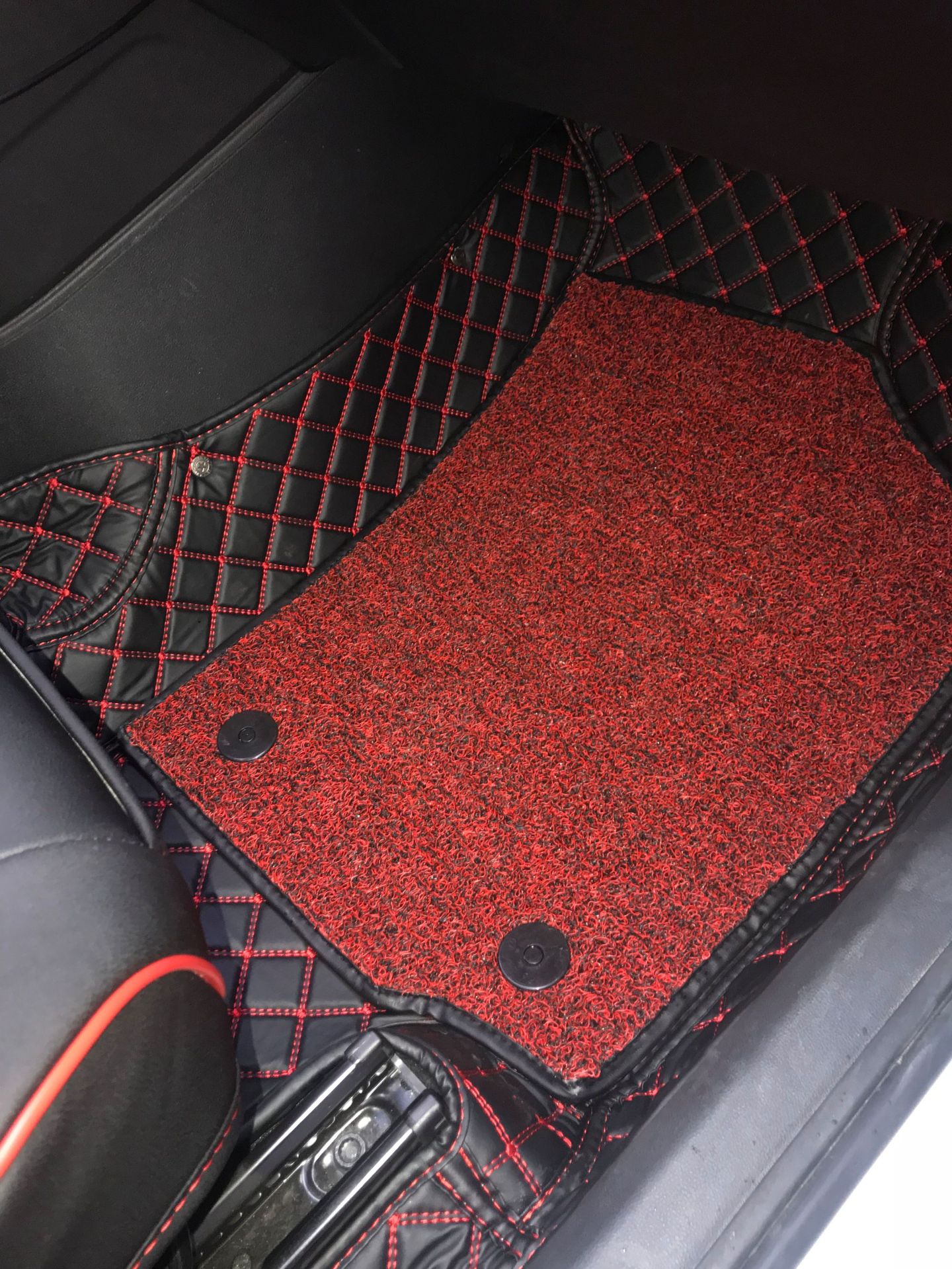 代加工定制logo大包围汽车脚垫专车定制环保超纤皮耐磨脚垫全包围