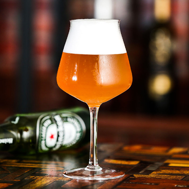 手工吹制特酷teku精酿啤酒杯 郁金香高脚啤酒杯 支持加工定制logo