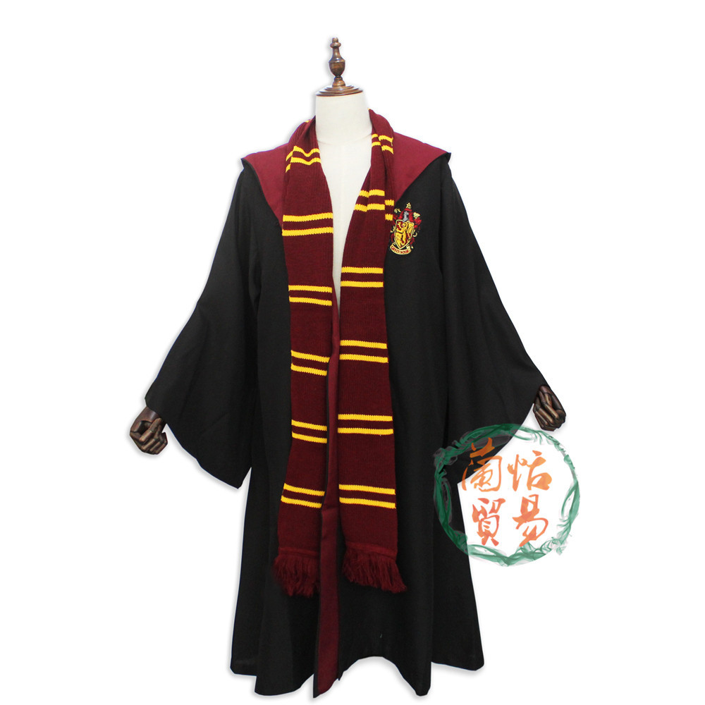 哈利波特 周边 外贸新款 格兰芬多 魔法袍 魔法 校服 长袍