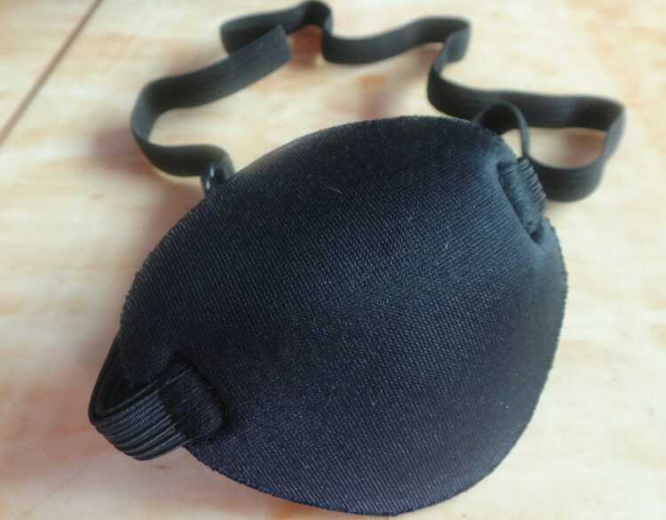 成人儿童真丝独眼眼罩 弱视全遮盖散光训练单眼眼罩厂家可定制