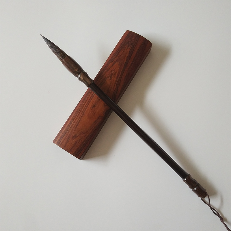 中楷成人鼠须毛笔一支楷书湖笔欧楷初学者田英章楷书行书毛笔批发