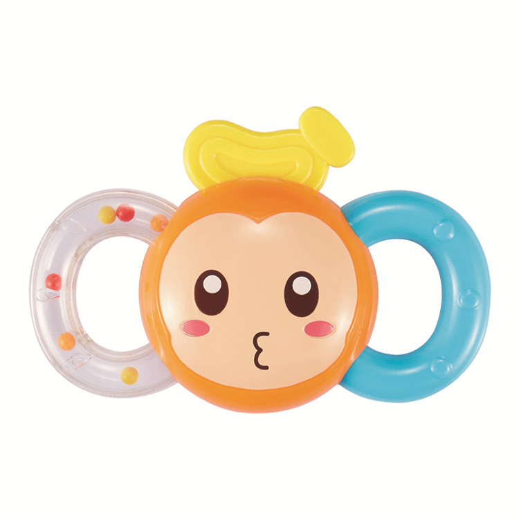 供应sm335338猴子摇铃 卡通动物婴儿摇铃 宝宝手抓启智手摇铃玩具