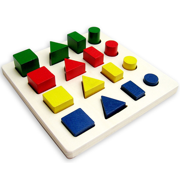 蒙氏蒙特梭利教具8件套装家庭几何形状配对儿童专业早教积木玩具