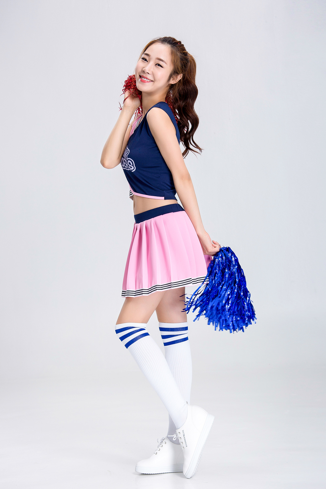 新款世界杯足球啦啦队服装分体式露腰加油足球宝贝服装批发