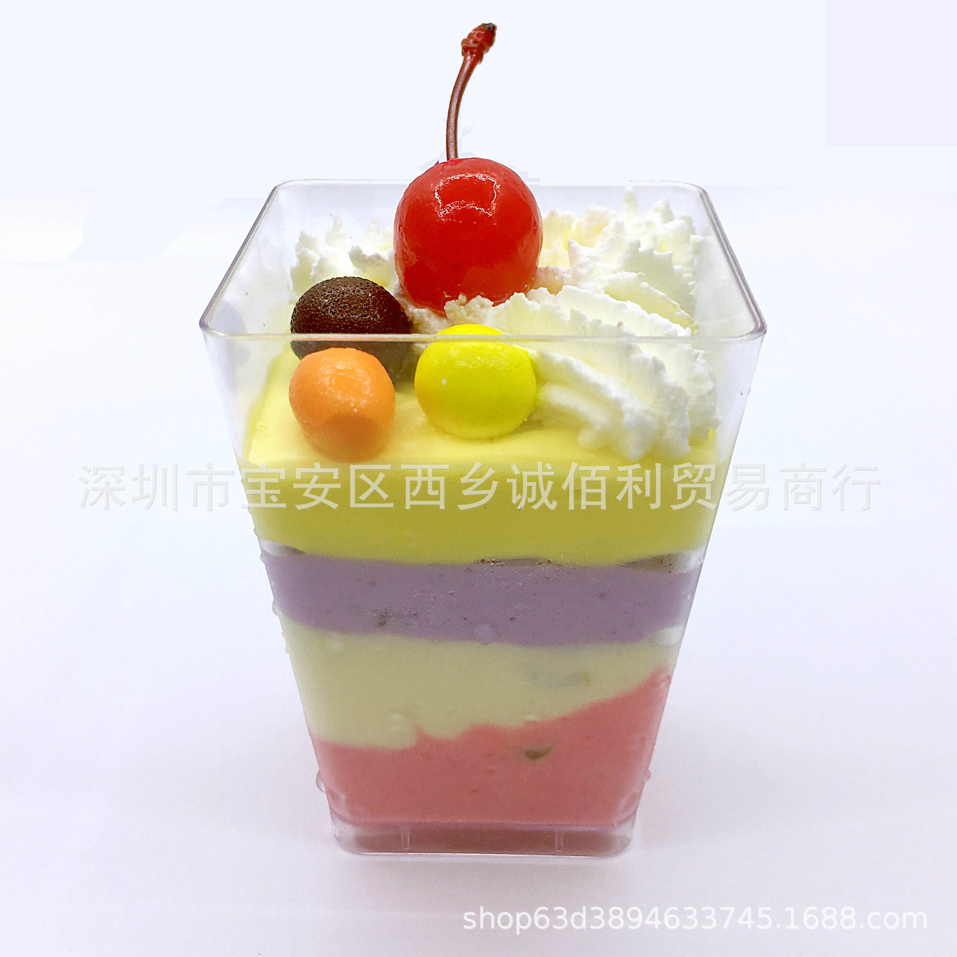 现货定制 160ml 塑料梯形方杯 高透一次性派对木糠杯 一件起批