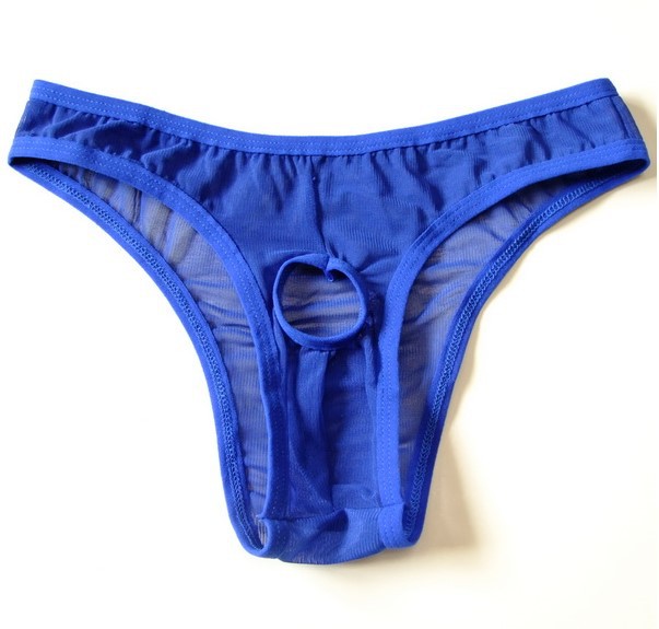 跨境速卖通ebay情趣内衣性感露jj丁字裤男士内裤开裆男式丁字裤