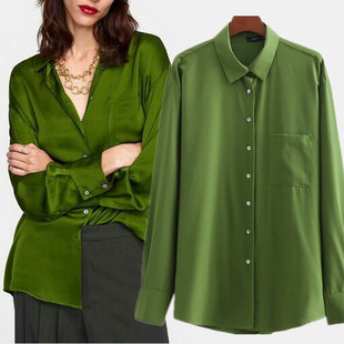绿色上衣衬衫