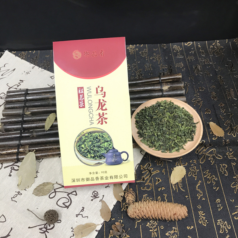 御品香盒装绿茶90g铁观音90g乌龙茶90g茉莉花茶90g红茶90g