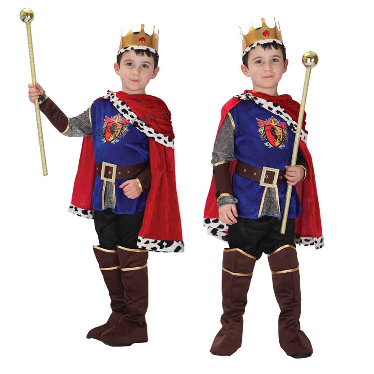 cosplay儿童节表演服装儿童国王装扮帅气国王儿童西班牙国王套装