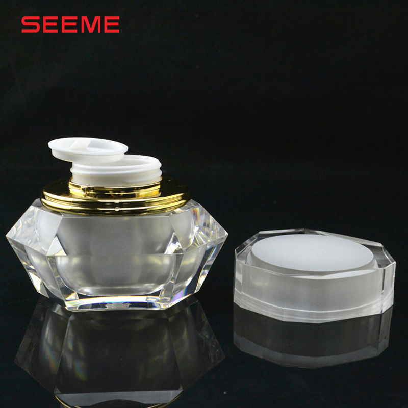 闪耀蜗牛双瓶 面膜瓶子 亚克力系列 化妆罐子 多种颜色 可定制