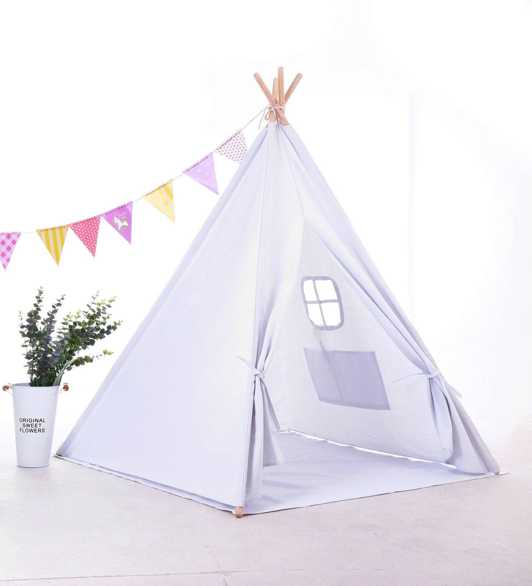 厂家直销儿童帐篷超大游戏屋 印第安帆布室内帐篷 全棉宝宝游戏屋