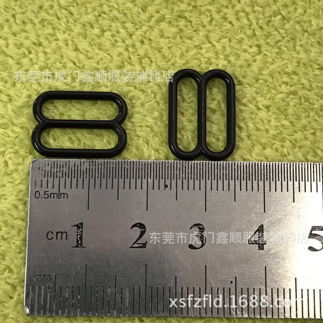 厂家现货塑料内衣扣 黑色调节扣 文胸扣 隐形肩带扣 12mm内衣辅料