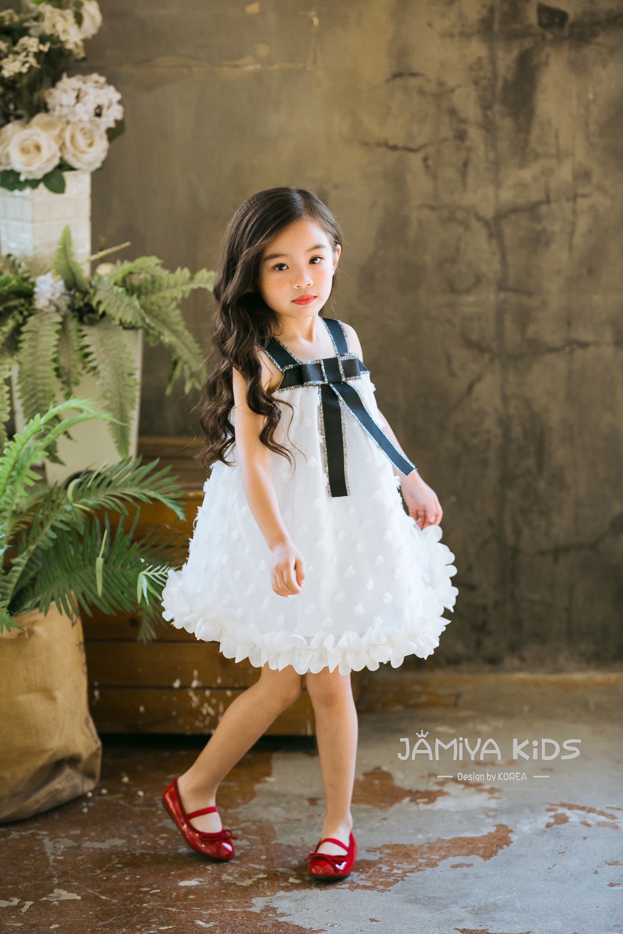 小柠萌 夏季女童雪纺连衣裙 儿童裙子 仙女花朵边公主裙 吊带