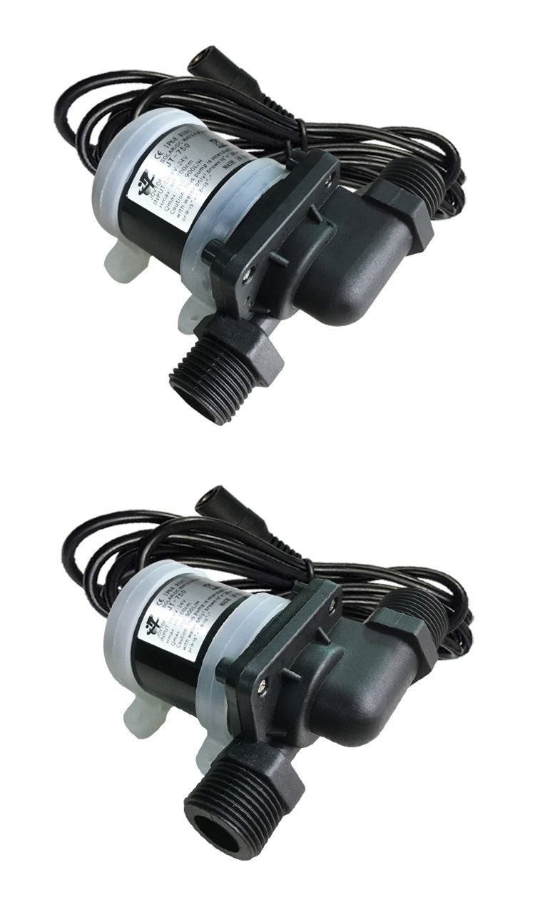 12v24v直流无刷增压泵耐高温扬程7米暖风水冷循环泵两用5分口