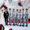 Groomsman full dress summer suit Vest suit Three-piece Suite Korean Edition Self cultivation marry student Brothers loaded clothing Groomsman full dress summer suit Vest suit Three-piece Suite Korean Edition Self cultivation marry student Brothers loaded clothing