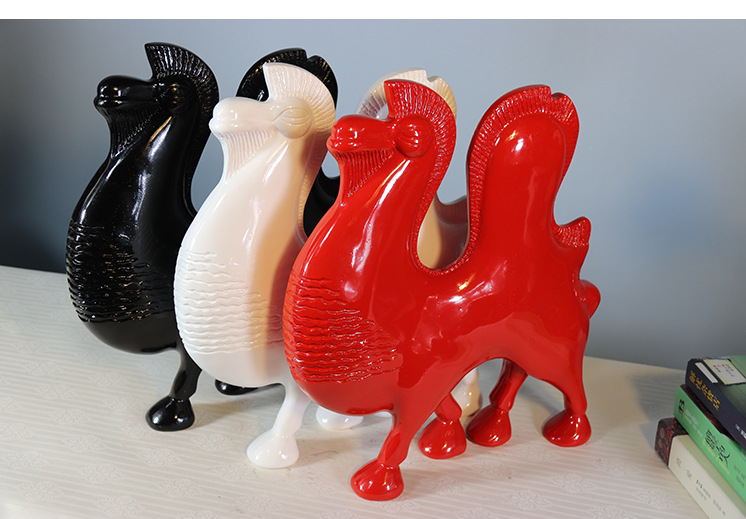 骆驼抽象树脂工艺品摆件创意家居样板房软装家居装饰品