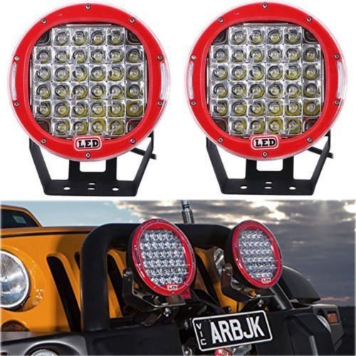 round 96W Universal Super Bright Work Light off-Road Vehicle Top Light Medium Net Headlight Reversing Lamp