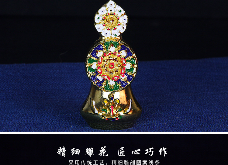 藏传佛教用品 密宗法器 镀金彩绘八供朵玛食子酥油花礼盒装