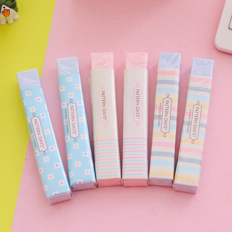 ah hobby stationery korean rainbow control strip student special rubber stationery color eraser 12002 t