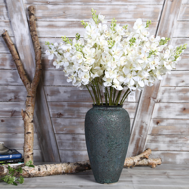 厂家批发白色万代兰惠兰 室内装饰小洋兰 仿真小兰花摄影石斛兰