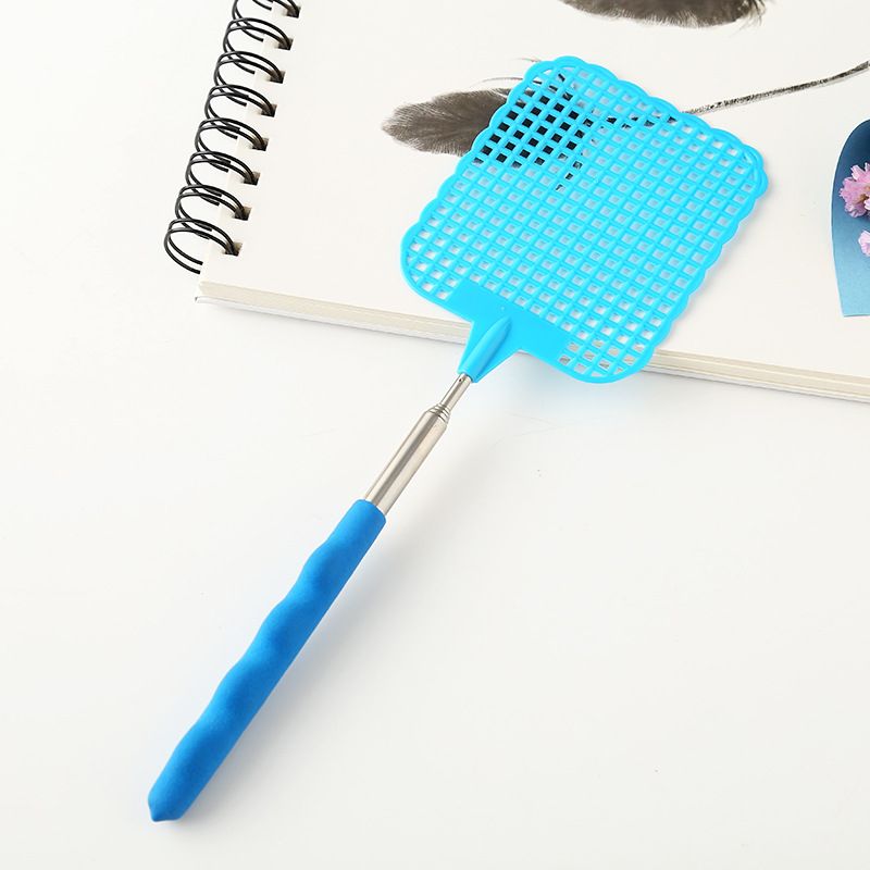 Retractable Plastic Fly Swatter Products for Summer Mosquito Swatter Household Daily Use Marvelous Nullinsect Catcher Stall Supply 0766