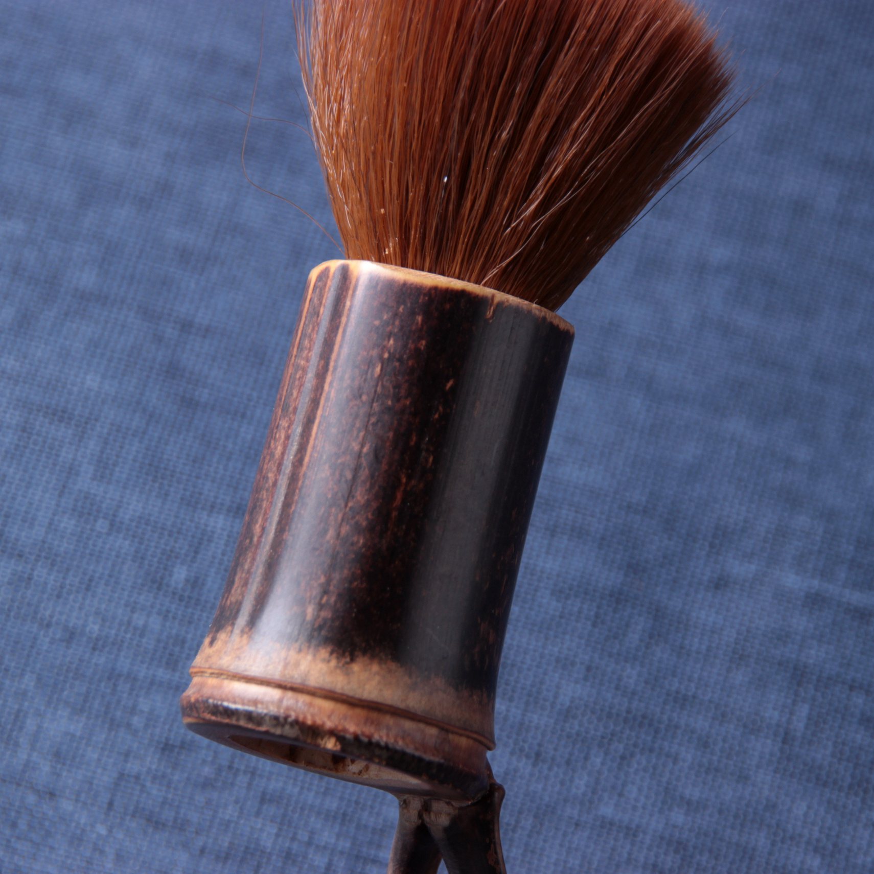 紫竹连枝养壶笔 天然原色紫竹 刷壶笔 养茶壶毛笔 茶道配件