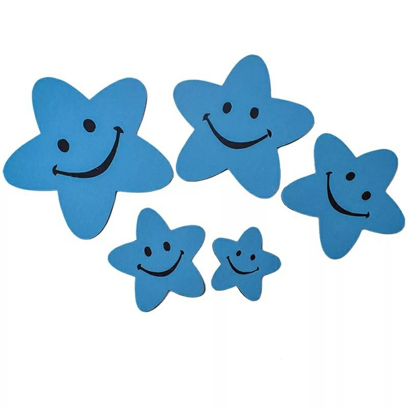 笑脸五角星道具幼儿园舞蹈演出道具六一儿童节运动会入场式大合唱