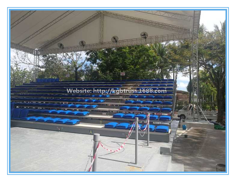 厂家出可泰国酒店移动伸缩看台 定制室内外bleachers手动伸缩看台