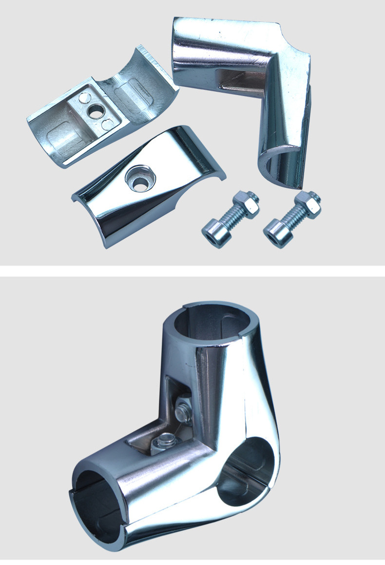 25mm圆管连接件直角三通四通货架展架组装组合晾衣架接驳紧固接头