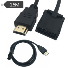 HDMI转E-Type 数据线车载高清音视频专用线hdmi E type to HDMI