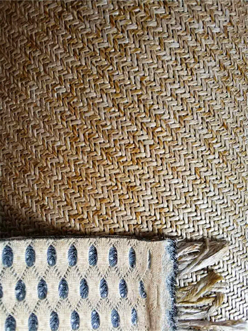 新款预售加厚藤凉席半成品三6根白棉线床垫席墙面妆饰沙发垫成品