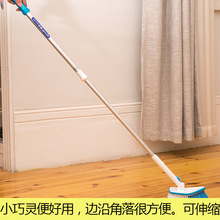 日本aisen长柄清洁刷子软毛地砖刷瓷砖刷可伸缩卫生间地刷