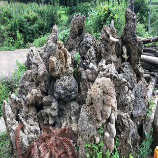 定制天然园林水冲石 吸水石原石 园林原石