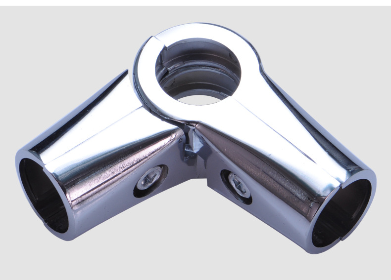 25圆管接头连接件旋转可调三通卡扣货架展架衣架接驳紧夹头紧固件