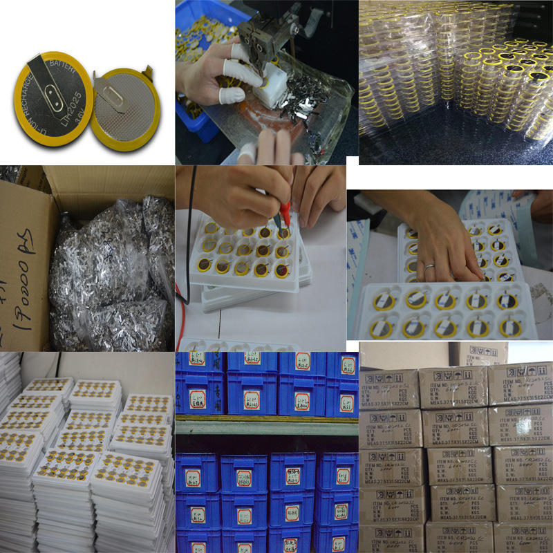 CR2032 Button Battery Welding Foot Horizontal Welding Foot Battery Factory Direct Sales CR2032 Battery Belt Welding Foot