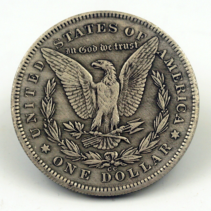 外国银元铜芯银元仿美国1890摩根银元银元可吹响仿银元摩尔币外币