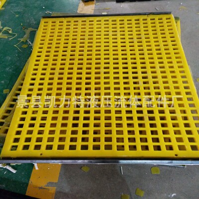 厂家直销脱水牛筋筛板聚氨酯筛网条缝筛网耐磨矿用直销