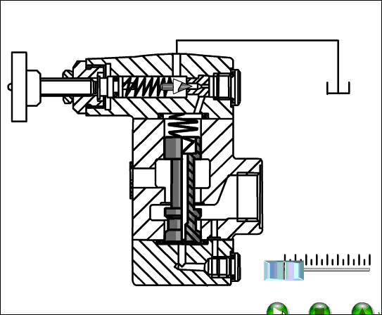 下图是先导式减压阀的原理示意.