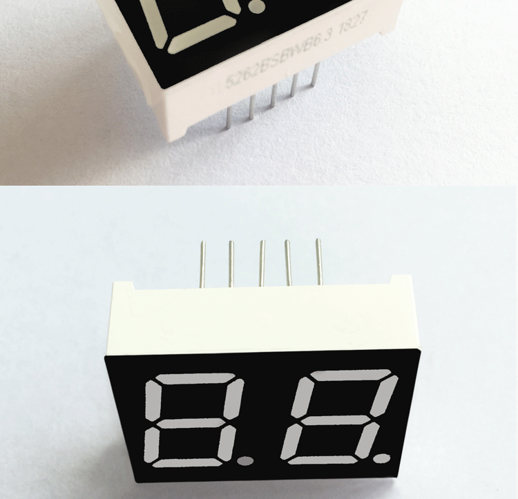 56英寸2位led数码管 红光高光共阴共阳两位数码显示管设计定制