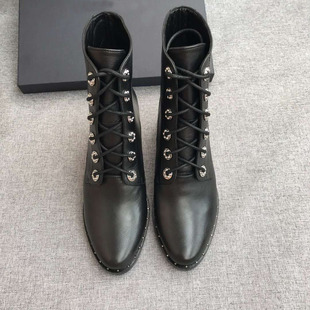 英伦风ins系带freda马丁靴女中筒短靴机车靴朋克铆钉靴子salvador