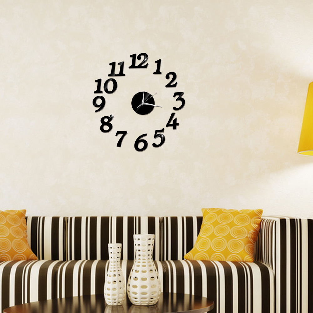 创意diy挂钟 创意数字挂钟 艺术钟表数字挂钟趣味时钟