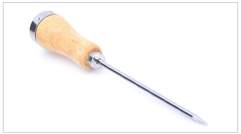 实木不锈钢长冰锥可凿冰球冰箱除冰日式调酒工具酒吧 凿冰器酒具