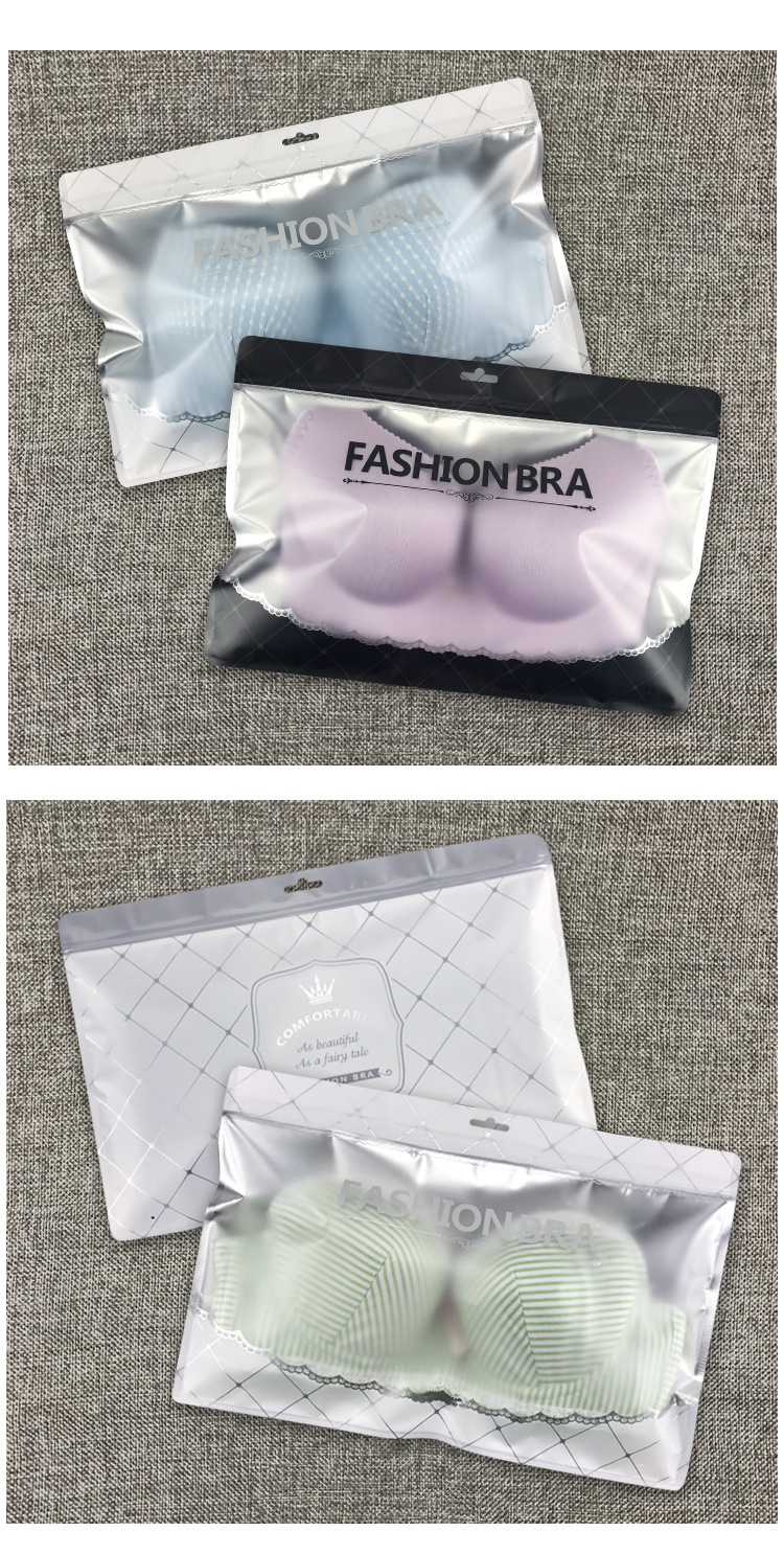 文胸包装袋 文胸美体内衣拉链袋 内衣磨砂透明塑料胶袋 自封袋