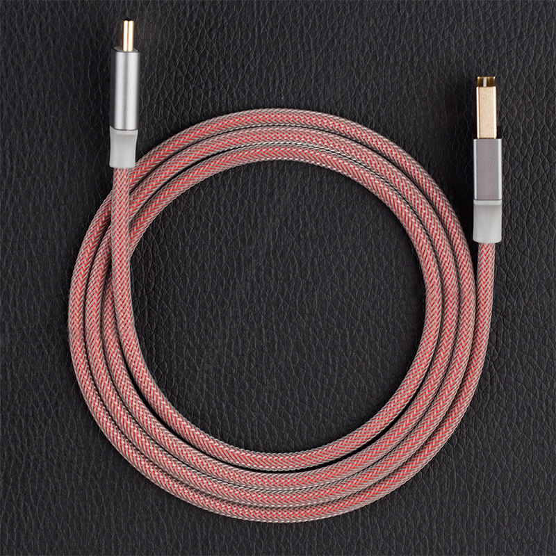 双面盲插双渔网编织数据线 手机充电线 数码设备电源线 支持快充